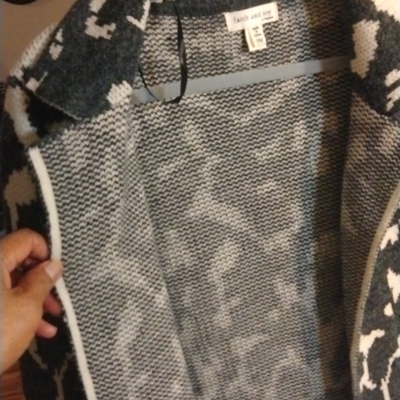 Faith and Joy Cardigan Sweater great for the Holiday - Picture 3 of 9